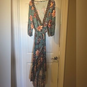 Farm Rio for Anthropologie Viera Wrap Dress